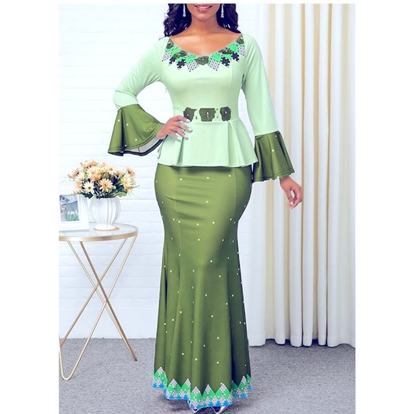 💚Gorgeous African style skirt & top - Picture 1 of 7